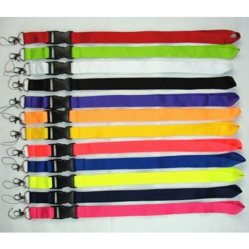 Can customize logo solid color hanging rope, key chain hanging rope, mobile phone, certificate badge clip, USB DIY hanging rope