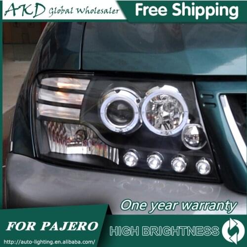Headlights For Car Mitsubishi Pajero V73 2004-2016 Montero DRL Day Running Light Head Lamp LED Bi Xenon Bulb Fog Lights Tuning