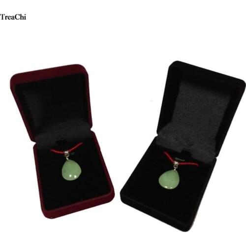 Sale 12Pcs Dark Red Velvet Pendant Jewelry Package Box Black Insert Stud Earrings Jewelry Storage Gift Box Necklace Disply Box