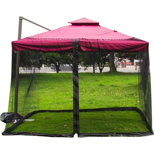 Parasol Net Cover Straight Umbrella Mosquito Bug Insektennetz Moskito Fly Outdoor Fly Regenschirm Tischschirm Abdeckung