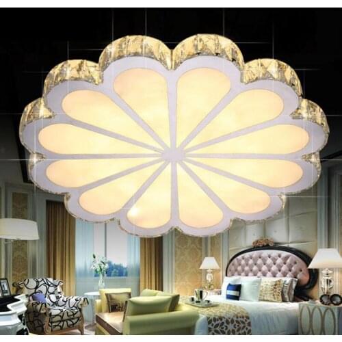 Modern minimalist flower-shaped crystal ceiling lamp led living room dining room crystal lamp bedroom crystal ceiling lamp lamps