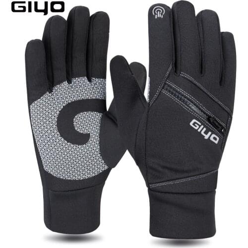Waterproof Winter Warm Gloves Men Unisex Waterproof Touch Screen Winter Gloves Thicken Cycling Gloves Full Finger Road Bike
