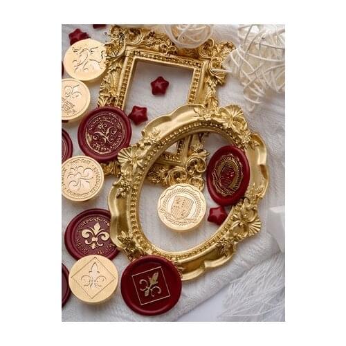 Wax Seal Stamp Retro Antique Sealing Wax Scrapbooking Stamps HEAD Wedding Decorative Metal Handle with love map Tree FLOWER ROSE