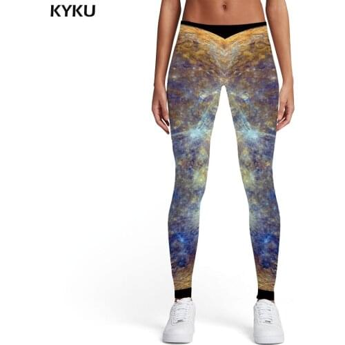 KYKU Galaxy Leggings Women Space Trousers Moon Sexy Lightning Ladies Gothic Printed pants Womens Leggings Pants Jeggings Jeggins