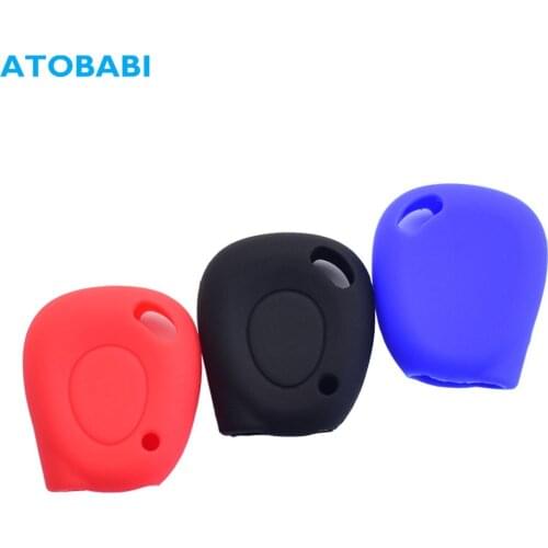 ATOBABI 1 Buttons Silicone Car Key Case Cover For Renault Kangoo DACIA Scenic Megane Keychain Auto Styling Car Accessories