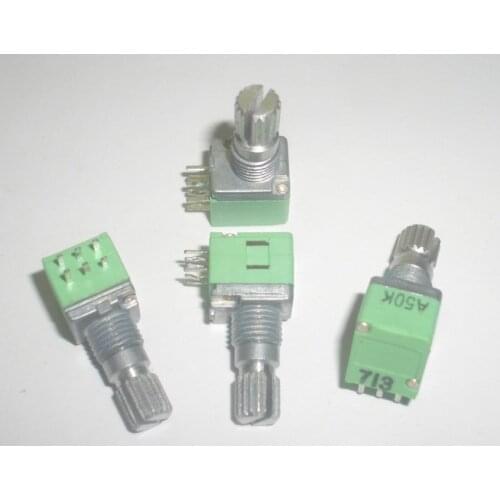Fast Free Ship 10PCS/LOT For ALPHA 09 Type Duplex Potentiometer C10K B10K B50K B100K C100K