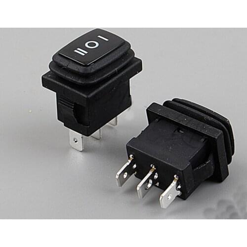 2pcs Waterproof and dustproof ship type switch blower cold and warm air accessories rocker 15 * 21mm 3 feet 3 gear