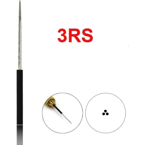 20pcs Microblading ROUND Permanent Makeup Eyebrow 3RL 3RS 5RL 5RS Manual Tattoo Fog Needles For Lamina Blade Agulhas Tebori