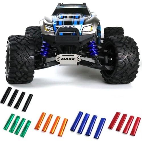 4pcs/set Shock Absorber Cover Model Car Spring Dust Sleeve for 1/10 Traxxas Maxx 4WD RC Car Parts