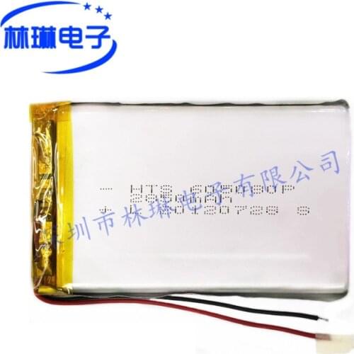 605080P 065080P 2850mah with protective board 3.7V lithium polymer battery luminous shoe battery Rechargeable Li-ion Cell