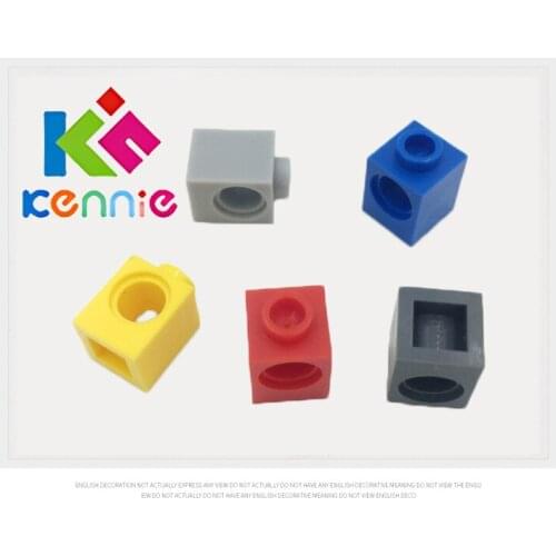 800pcs/lot Kennie moc DIY bulding block Compatible with Hi-Tech Accessories Brick 1x1 with 1 Holes Building Blocks NO.6541