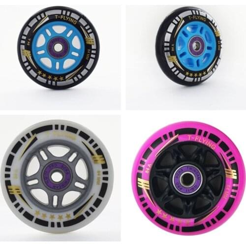 84mm Roller Skate Wheel Tyre for 4*84MM Inline Skates Shoes 84 4 wheels Skating Wheel for RB PS SEBA 84A PU ILQ-11 bearing 8 pcs