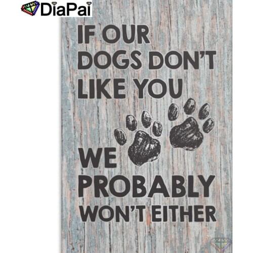 DIAPAI 5D DIY Diamond Painting 100% Full Square/Round Drill "Text landscape" Diamond Embroidery Cross Stitch 3D Decor A18508