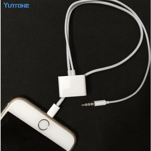 Wholesale 300Pcs/lot 30 Pin female to 8 Pin male 3.5mm Audio Adapter Cable For iPhone 7 7plus 6 5 iOS 9 10 8pin to 30pin adapter