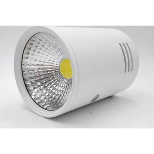 Free Shipping 12W Dimmable LED spot lights surface mounted downlight COB surface mounted down lights AC85-265V/AC110V/AC220V