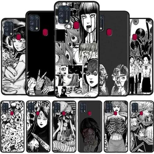 Junji Ito Phone Case For Samsung Galaxy F62 F52 5G F41 F22 F12 M62 M42 M32 M21 M31 M30s M51 M31s M11 M01 M10 Cover Coque