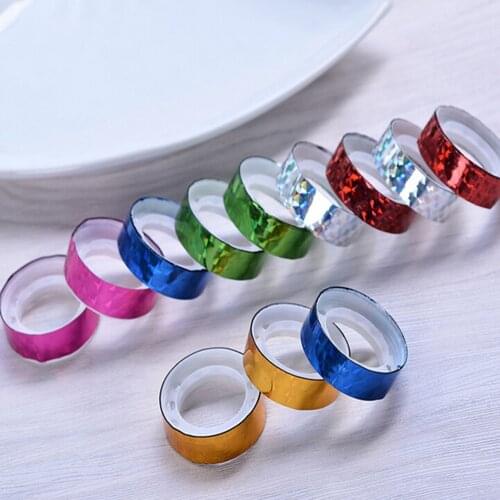 12 Rolls/set Colorful Laser Tape DIY Albums Scrapbooking Decorative Tape Office Stationery Tape