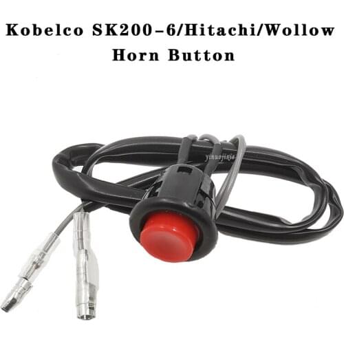 Excavator horn button switch for SK200-6 Hitachi engine operating handle horn button