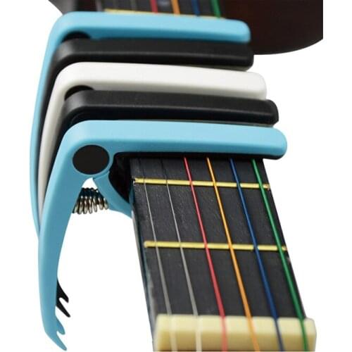 2Pcs Set Guitar Capo 6 String Trigger for Acoustic Electric and Classic Guitar Bass Ukulele Single-Handed Guitar Tunning