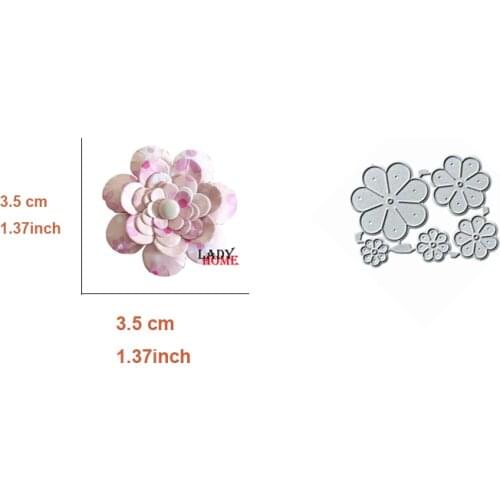 Petals Flower Metal Cutting Dies Stencils for DIY Scrapbooking Stamping Die Cuts Paper Cards Craft Dies New Die Cutting Dies