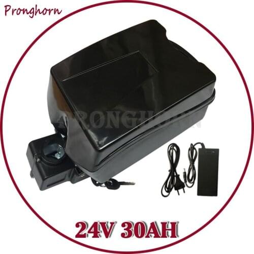 Free Customs Tax 24 Volt High Capacity 30Ah Li ion Battery Pack 24V 30Ah EBike Battery for 250W 500W with 30A BMS 5A Charger