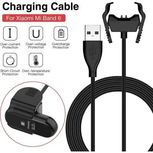Magnetic USB Charging Cable Cord Dock Fast Charger Adapter For Xiaomi Mi Smart Band 6 Mi Band6 Smartband Wristband Accessory