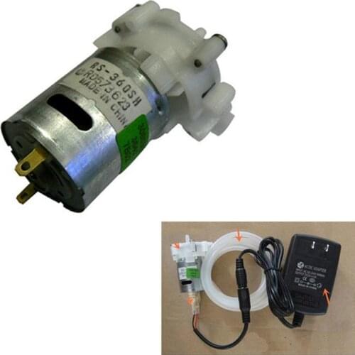 Mini Micro Water Pump Pumping Spray Motor + 1 Meter Silicone Tube + DC 5V 2A Power Adapter