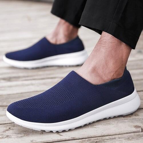 Men Running Shoes Breathable Mesh Outdoor Male Sports Lightweight Sneakers Black Comfortable Athletic Footwear 39-45 Walking