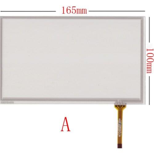 New 7 inch 4Wire Resistive Touch Panel Digitizer Screen For Phantom DVM-1331G 165*100mm