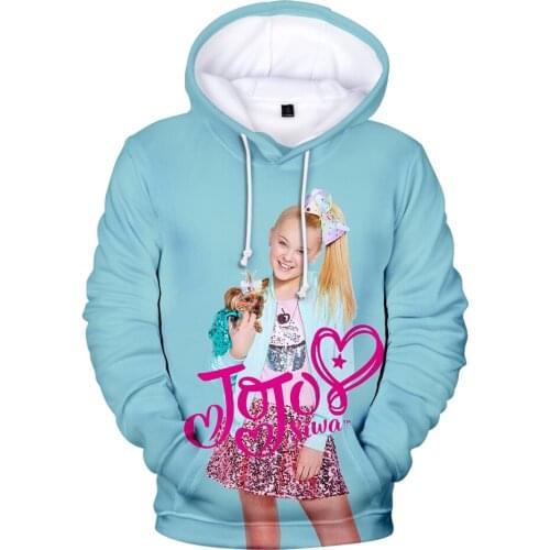 New Autumn 3D JOJO SIWA Hoodies Men Women Sweatshirts Fashion Hip Hop Long sleeve Pullovers Casual Girls Tracksuits Streetwear