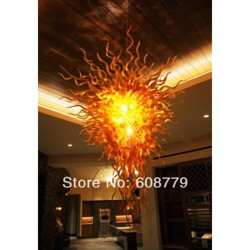 New Arrival Cheap Amber Hanging LED Chandelier For House Decoration