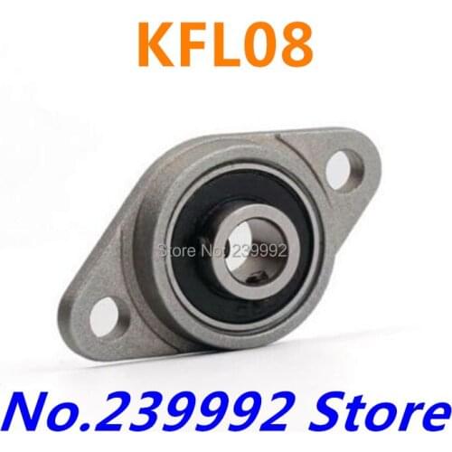 Wholesale of 20 pcs 8 mm diameter zinc alloy bearing housings KFL08 flange bearing housings with pillow block