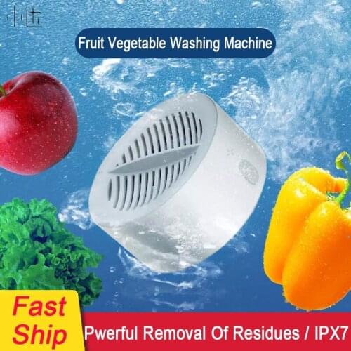 Xiaoda Portable Fruit Vegetable Washing Machine IPX7 Waterproof Remove Reside Purifier Pwerful Removal of Residues Kitchen Tool