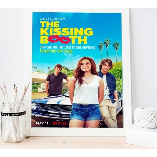Tv Poster The Kissing Booth Movie Hot Film Art Wall Fabric Print And Poster Modern Canvas Painting Home Decor Picture Framed