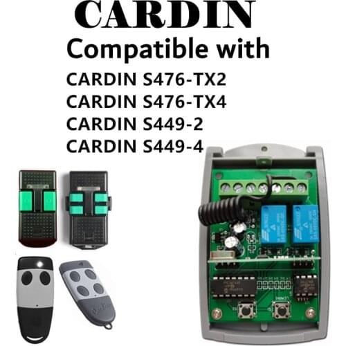 CARDIN remote control receiver 433MHZ Cardin S449 Rolling Code Receiver Remote control switch receiver 433 for garage door gate