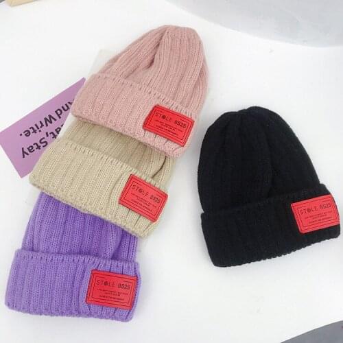Factory Direct Sales Autumn and Winter New Solid Color Knitted Hat Double Layer Warm Curling Wool Hat Pullover Hat for Women