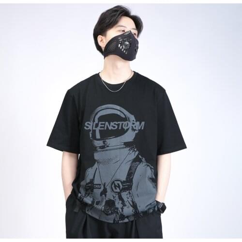 SILENSTORM 2021SS Mens 'Astronaut' Graphic Premium Cotton Shirt Harajuku Fashion Techwear Style