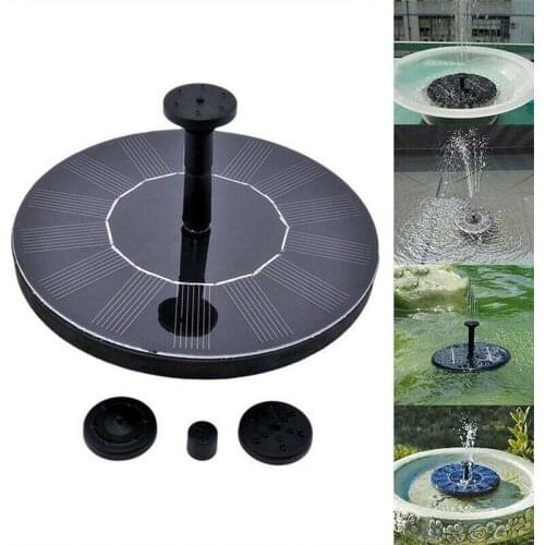 Solar Powered Mini Water Fountain Pool Pond Floating for Bird Bath Patio Landscape Outdoor Garden Decoration