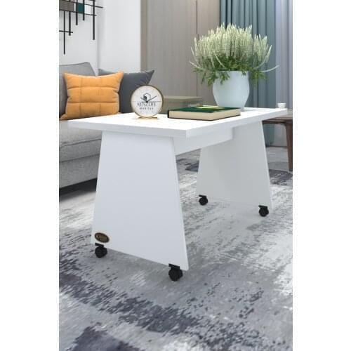 Modern Medium Lounge Bench Atina90 Crd 075*090*50 Wheel Dining table coffe table
