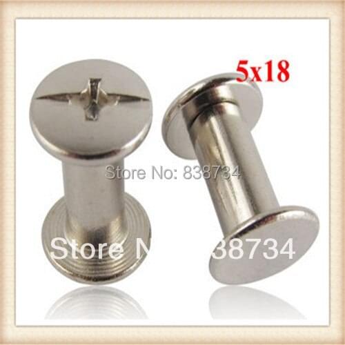 Steel with zinc plated 5*18mm male and female screw