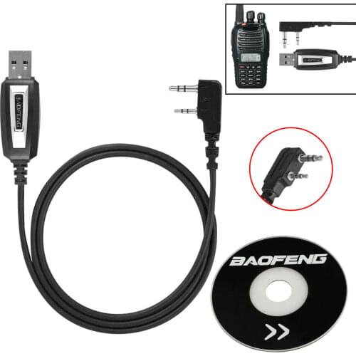 USB Programming Cable for Baofeng UV-5R UV-82 BF-888S UV-S9 BF-V9 UV-82HP UV-5RE 5RA Programming Cable Driver With CD Software