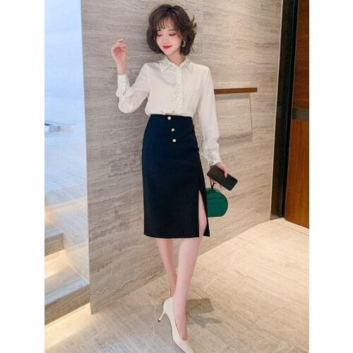 Lapel ironing drilling simple versatile single breasted shirt womens wear 2021 High Quality Top Quality