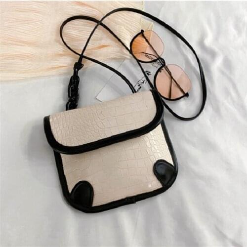 Female Messenger Bags New Trendy Crocodile Pattern Chain Underarm Bag Ins Fresh Crossbody Small Square Bag Сумка Женская Багет