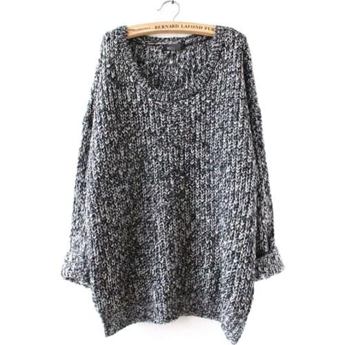 2021 Autumn Winter Sweater Women New Women Europe The US Pullover Long Loose Round Neck Thin Sweaters Jacket Vestidos MMY050