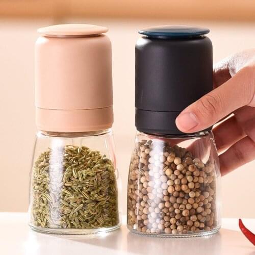 1 PC Pepper Grinder Manual Salt Pepper Mill Grinder Kitchen Cooking BBQ Tools Spice Grinding Container U3
