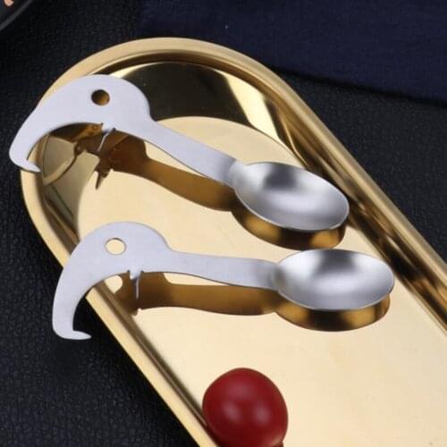 100pcs Anti-corrosion Passion Fruit Opener Stainless Steel Multi-functional Cutter Creative Spoon Scoop Opening Tool NO329