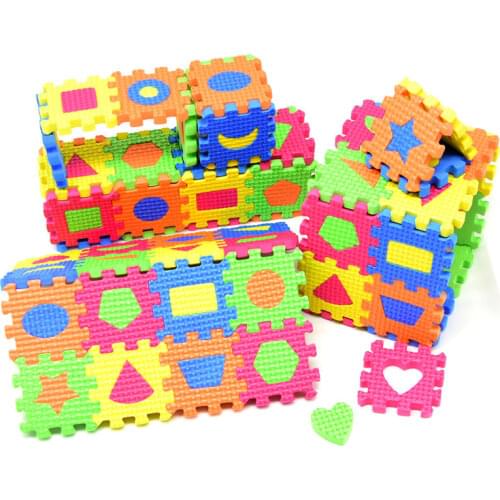 3D Diy EVA Puzzles Toys Kids Baby Puzzle Mats 55 * 55MM or 90mm*90cm Carpet Babies Education Foam Learning Shape Toy