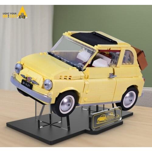 Acrylic Display Stand For 10271 Creator Fiat 500 Car Model Building Blocks (Not include the model)
