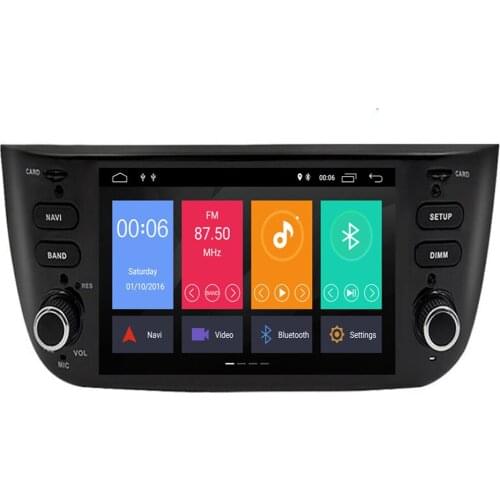 Car Android 10 DVD GPS Player For FIAT LINEA PUNTO EVO Auto Radio Stereo BT Wifi Octa Core Mirror Link 4GB+32GB MAP DVR SD DAB
