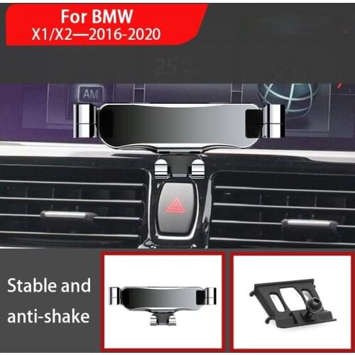 Car Mobile Phone Holder For BMW X1 X2 F39 F47 F48 F49 2016-2020 Mounts Stand GPS Gravity Navigation Bracket Car Accessories